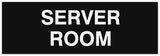 Signs ByLITA Basic Server Room Sign - Laser-Engraved Lettering | Durable ABS Plastic | Vibrant Colors | Powerful Foam Tape
