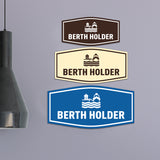 Fancy Berth Holder Wall or Door Sign