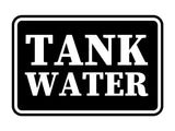 Signs ByLITA Classic Framed Tank Water Door or Wall Sign | Eco-Friendly Home Signs