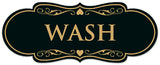 Signs ByLITA Designer Wash Sign - Easy Installation | Durable Wall or Door Sign