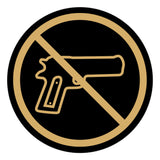 Signs ByLITA Circle No Guns Graphic Door or Wall Sign | Easy Installation | Durable Construction | Promote Health And Safety | Caution Warning Sign for Home, Business and Office Spaces