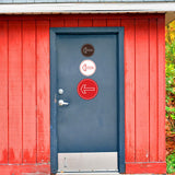 Signs ByLITA Circle Directional Arrow Left Graphic Door or Wall Sign | Easy Installation | Durable Construction | Promote Health And Safety | Caution Warning Sign for Home, Business and Office Spaces