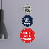 Signs ByLITA Circle Coffee Area Wall or Door Sign