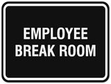 Signs ByLITA Classic Framed Employee Break Room Sign - Easy Installation | Durable Wall or Door