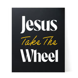 Designs ByLITA Jesus Take The Wheel, Wall Print Art | Religious Home Decor (Unframed or Framed)