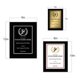 Shooting Customizable Black Frame Wooden Award Plaque | Easel Mount Option | Achievement and Recognition Personalizable Plaques