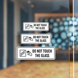Standard Plus Do Not Touch The Glass Wall or Door Sign | Public Spaces Signage