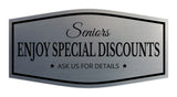 Signs ByLITA Fancy Seniors Enjoy Special Discounts. Ask Us for Details Easy Installation | Durable Construction | Barbers | Grooming and Styling | Hair Wall or Door Sign