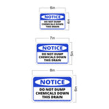 Classic Framed Plus Notice Do Not Dump Chemicals Down This Drain Wall or Door Sign | Office & Workspace Bathroom Signage