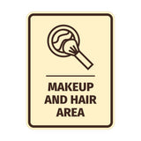 Signs ByLITA Portrait Round Makeup And Hair Area Door or Wall Sign Easy Installation | Directing Artists & Co-Workers | Music | Concert | Festivals