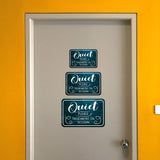 Classic Framed Plus Quiet Please Treatment In Session Door or Wall Sign | Hospitality Signage