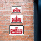 Classic Framed Plus Attention Toxic Chemicals Keep Out Door or Wall Sign | Workplace Health and Safety Warning Signage