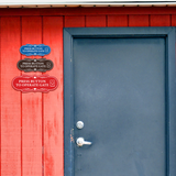 Signs ByLITA Designer Press button to operate gate Wall or Door Sign