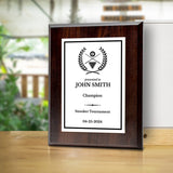 Pool or Snooker Customizable Wooden Award Plaque | Easel Mount Option | Achievement and Recognition Personalizable Plaques | Sports Award