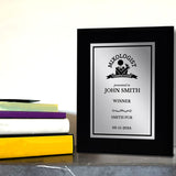 Mixologist Competition Customizable Black Frame Award Plaque | Easel Mount Option | Achievement and Recognition Personalizable Plaques