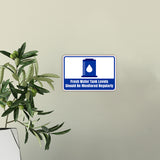 Classic Framed Plus Fresh Water Tank Levels Should Be Monitored Regularly Wall or Door Sign | RV Accessories