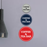 Signs ByLITA Circle Coffee & Tea Bar Wall or Door Sign