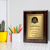 Top Sales Performer Competition Customizable Award Plaque | Easel Mount Option | Achievement and Recognition Personalizable Plaques