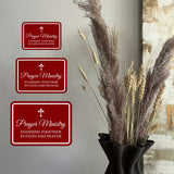 Classic Framed Plus Prayer Ministry – Standing Together In Faith and Prayer Door or Wall Sign | Place of Worship Signs