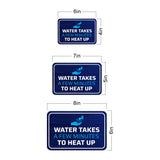 Classic Framed Plus Water Takes A Few Minutes To Heat Up Wall or Door Sign | Friendly Home Signage