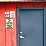 Signs ByLITA Portrait Round The Sale Of Liquor To Minors Is Prohibited Door or Wall Sign | Spanish Bilingual Alcohol Warning Signs