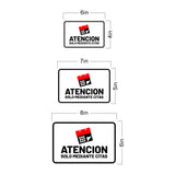 Classic Framed Plus Atencion Solo mediante citas Door or Wall Sign | Spanish | Home Office Business Front Door