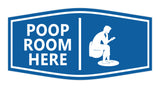 Signs ByLITA Fancy Poop Room Here Wall or Door Sign