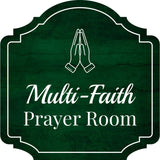 Heritage Plus Multi-Faith Prayer Room Wall or Door Sign | Religious Signage