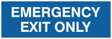 Signs ByLITA Basic Emergency Exit Only Sign | Easy Installation | Durable Wall or Door Sign