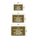 Classic Framed Plus My Dog Is Not Spoiled I'm Just Well Trained Wall or Door Sign | Funny Home Decor