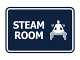 Signs ByLITA Classic Framed Steam Room Wall or Door Sign