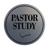 Signs ByLITA Circle Pastor Study Wall or Door Sign