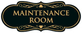 Signs ByLITA Designer Maintenance Room Sign - Easy Installation | Durable Wall or Door Sign