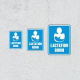 Portrait Round Plus Lactation Room Wall or Door Sign | Baby Rooms Signage