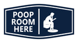 Signs ByLITA Fancy Poop Room Here Wall or Door Sign