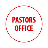 Circle Pastors Office Sign