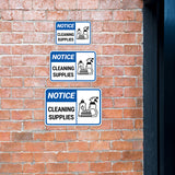 Classic Framed Plus Notice Cleaning Supplies Door or Wall Sign | Health & Office Signage