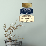 Fancy Lost And Found Golf Balls Wall or Door Sign