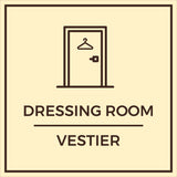 Signs ByLITA Square Dressing Room Wall or Door Sign | Spanish Bilingual Signs