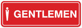Signs ByLITA Standard Gentlemen Figurine Sign - Easy Installation | Durable Wall or Door