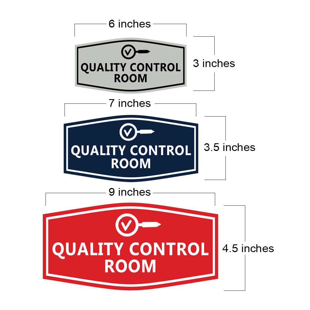 Signs ByLITA Fancy Quality Control Room Wall or Door Sign