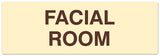 Signs ByLITA Basic Facial Room Sign | Easy Installation | Durable Wall or Door Sign