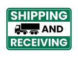 Classic Framed Plus Shipping And Receiving Wall or Door Sign | Workplace Safety Compliance Signs