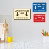 Signs ByLITA Classic Framed Leave Packages Here Do not Knock or Ring Entrance Wall or Door Sign
