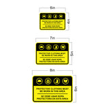Classic Framed Plus Protective Clothing Must Be Worn In This Area Wall or Door Sign | Bilingual Spanish and English Workplace Safety Signage