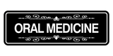 Signs ByLITA Standard Oral Medicine Tooth Graphic Dentist Office Decor Wall or Door Sign