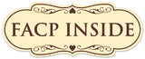 Signs ByLITA Designer Facp Inside Sign - Easy Installation | Durable Wall or Door Sign