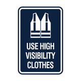 Signs ByLITA Portrait Round Use High Visibility Clothes Wall or Door Sign