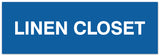 Signs ByLITA Basic Linen Closet Sign - Easy Installation | Durable Material