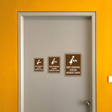 Portrait Round Plus Baby Changing Station Women's Room Wall or Door Sign | General Public Signage